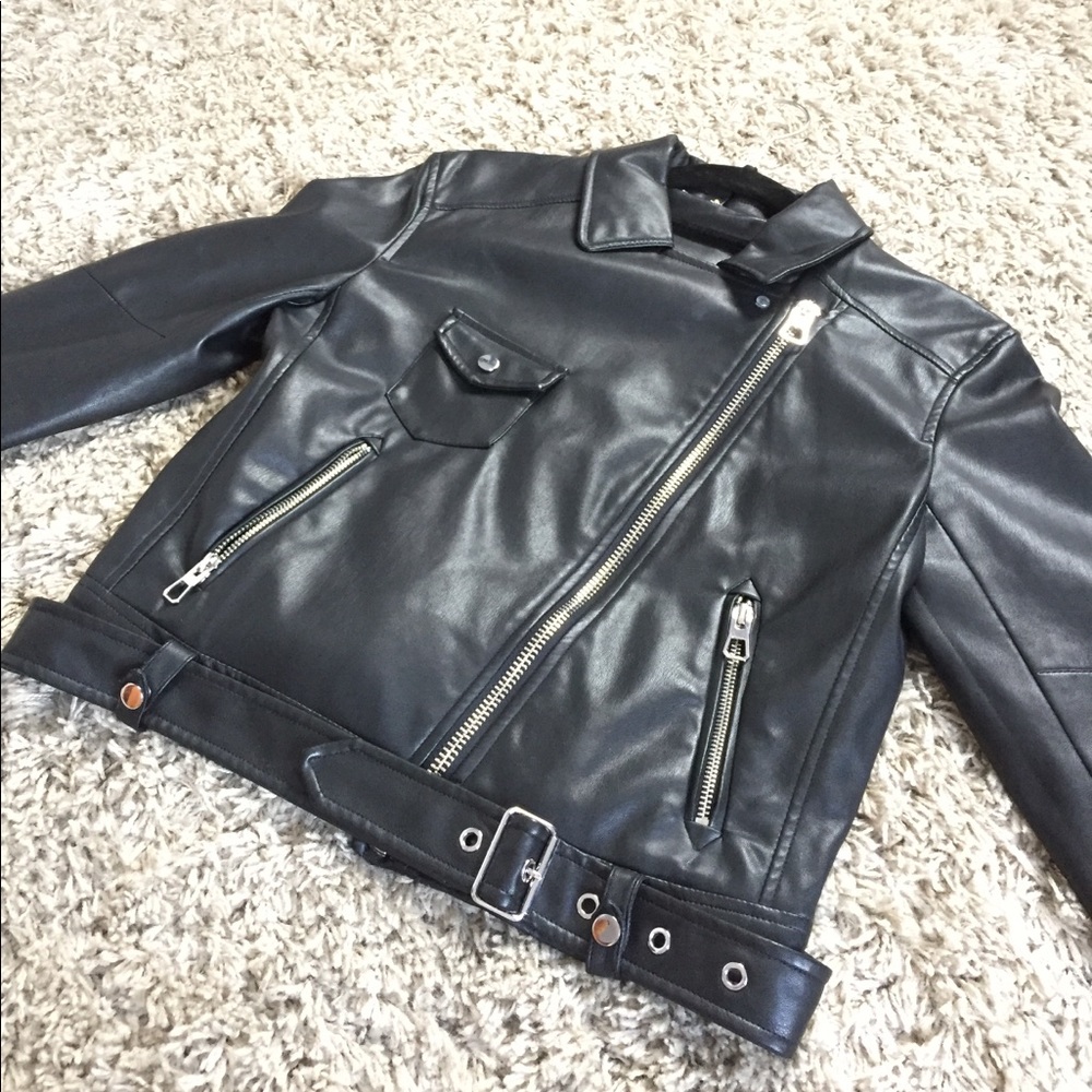 Faux leather jacket (women)